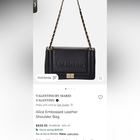 Mario Valentino Black Crossbody Bag BNWT - Picture 7 of 9